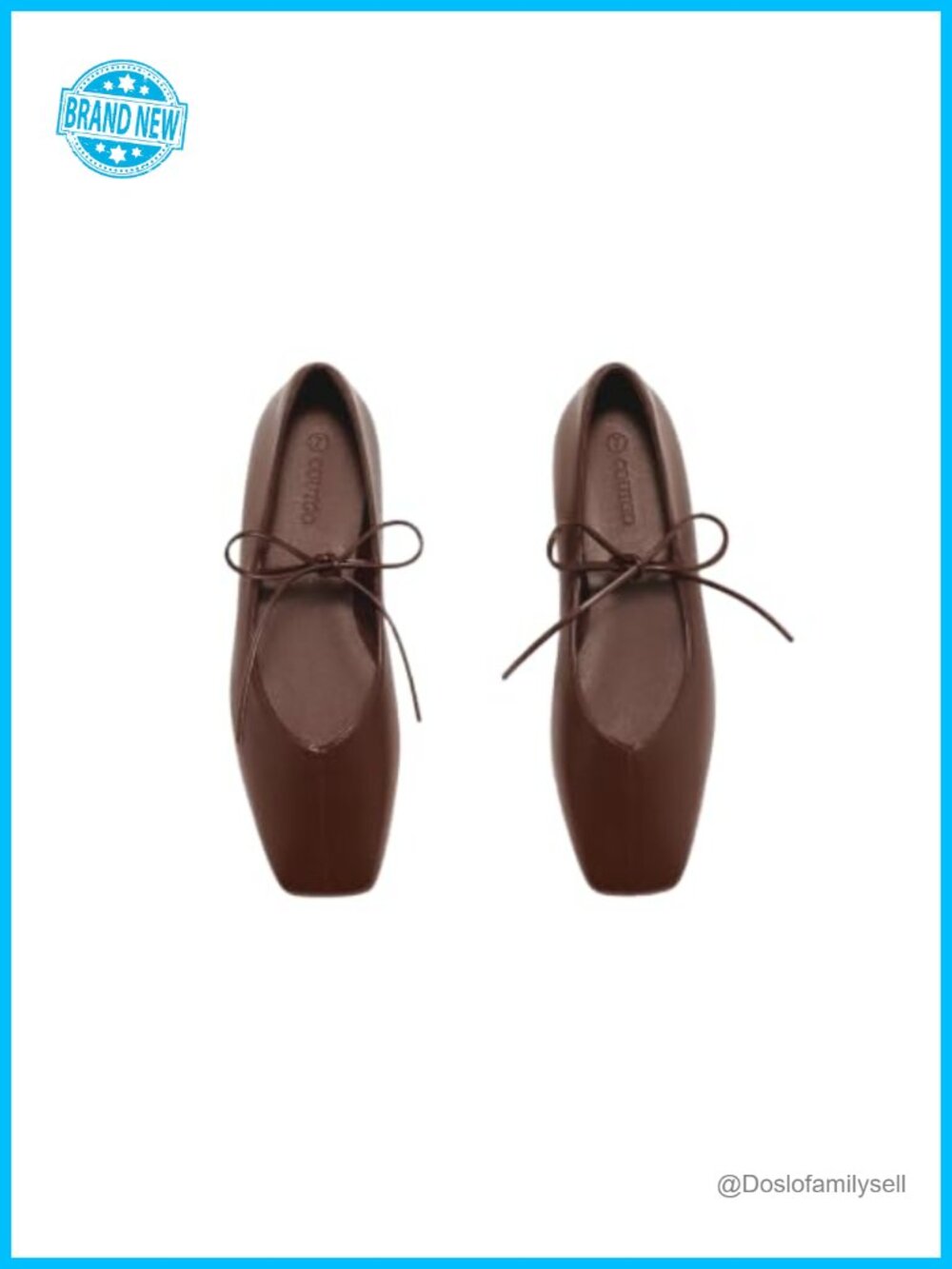 Womens Mary Jane Flats Lace Up Square Toe Ballet Dressy Comfortable Shoes